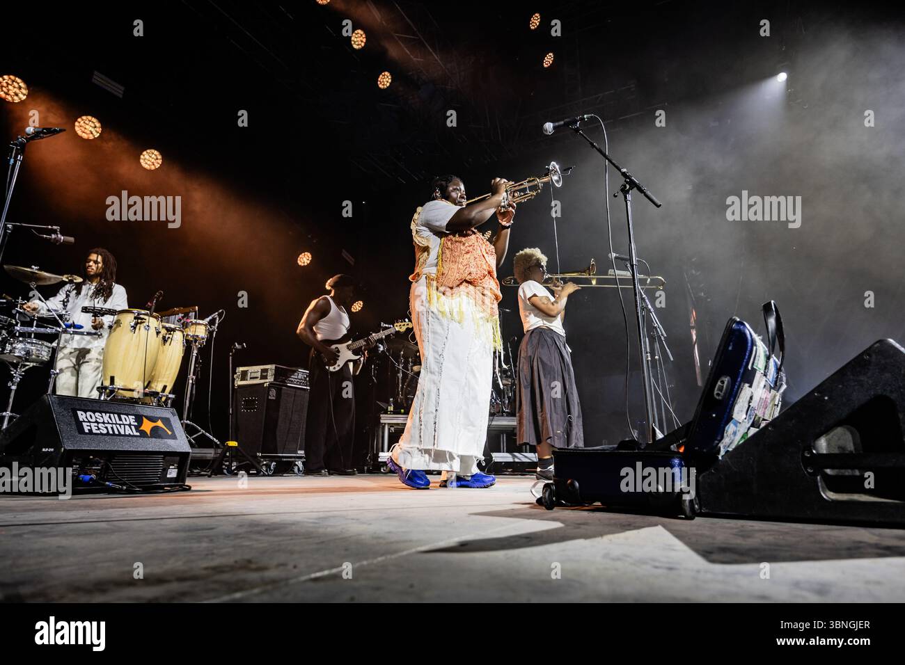Koko Roco Band Roskilde, Denmark. 02nd, Juli 2025. The English band Kokoroko performs ...
