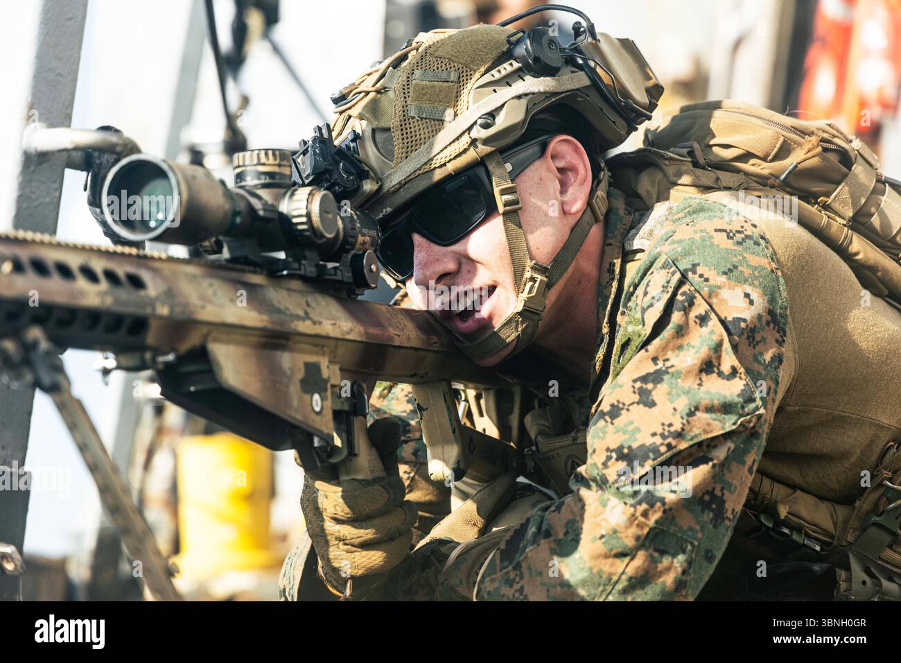 June 25, 2025 - USA - U.S. Marine Corps Cpl. Travis Nichols, an anti ...