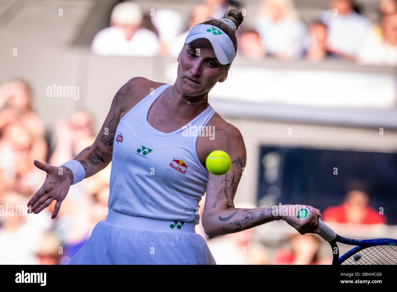 Markéta Vondroušová during her Wimbledon 2025 Women’s Singles second