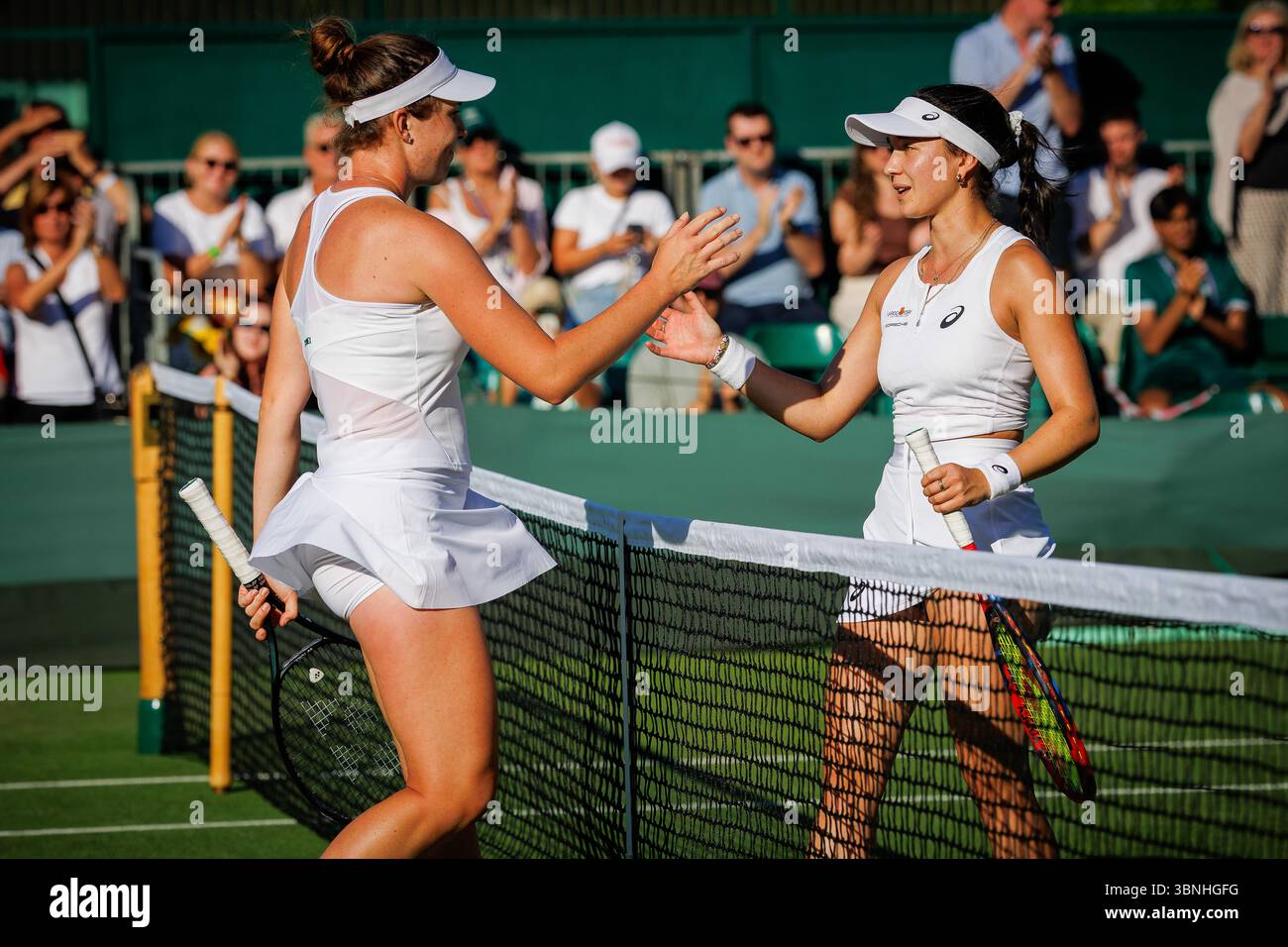 Eva Lys GER And Linda Noskova CZE Followng The Second Round Match eva-lys-ger-and-linda-noskova-cze-followng-the-second-round-match