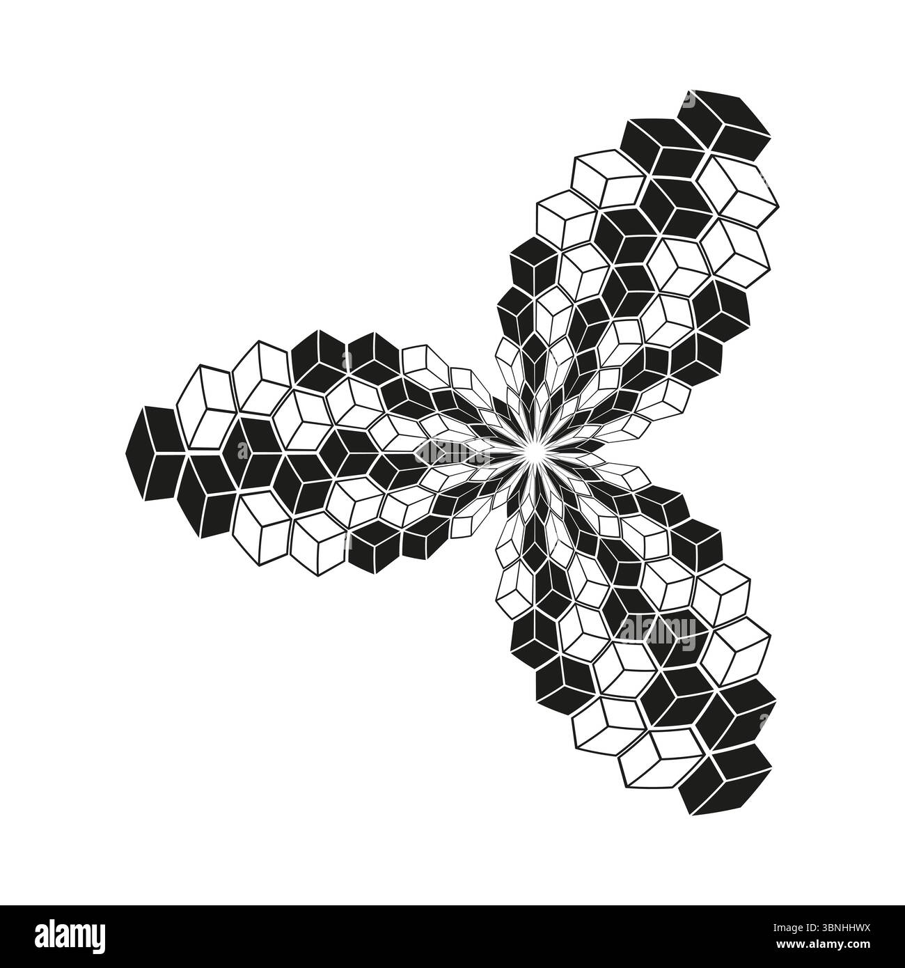 Intricate pattern of interconnected shapes hi-res stock photography and ...