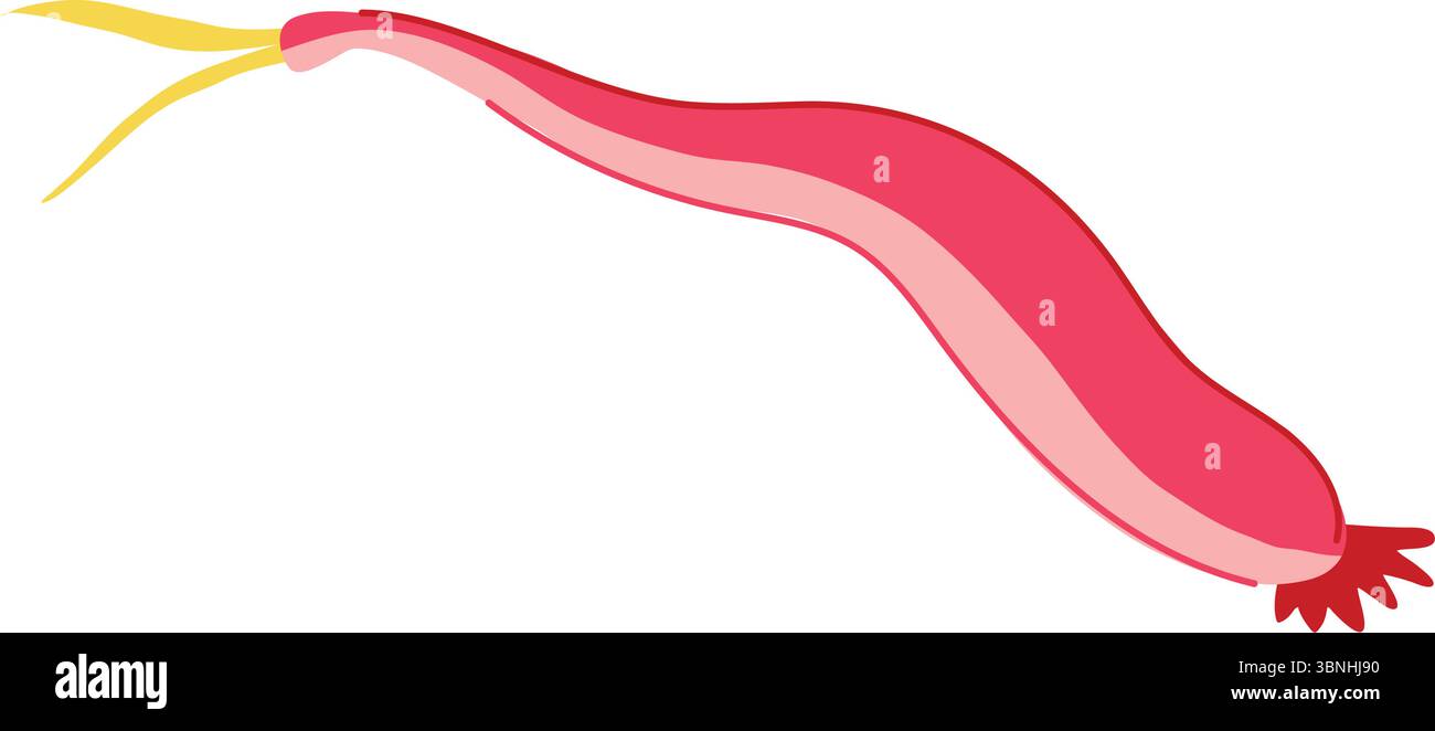host parasite cartoon vector illustration Stock Vector