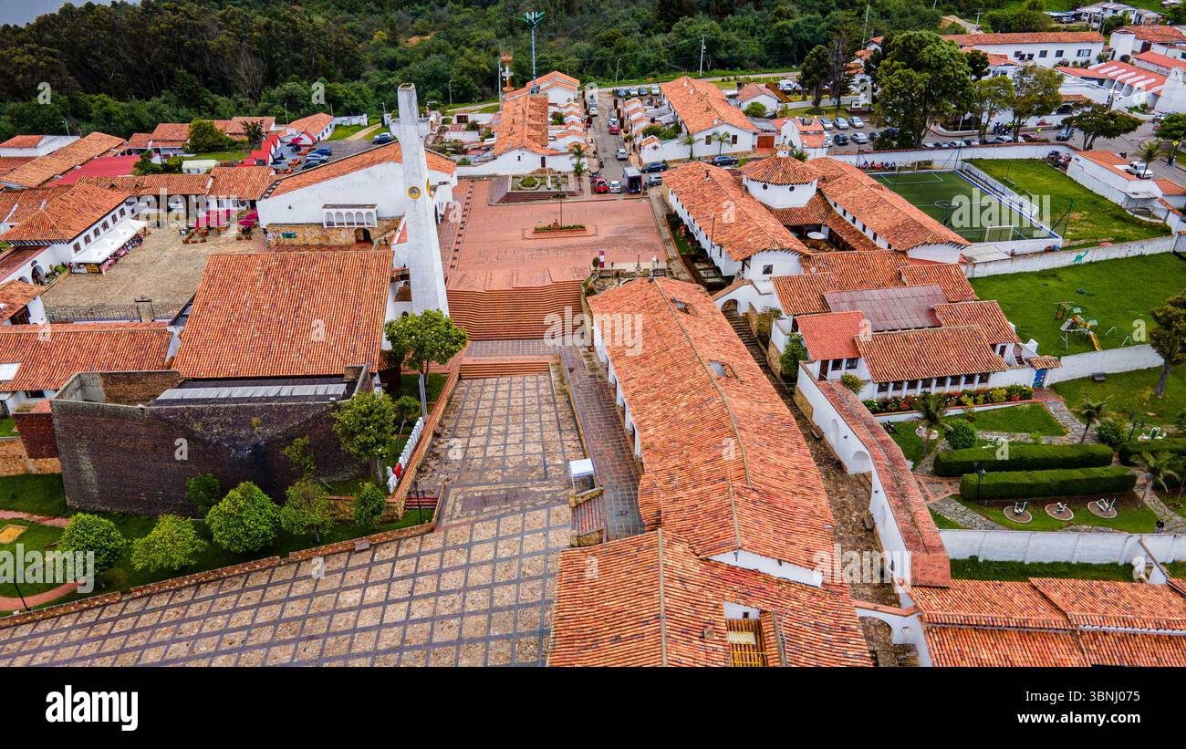 Stunning aerial shot showcasing the colorful rooftops and charming ...