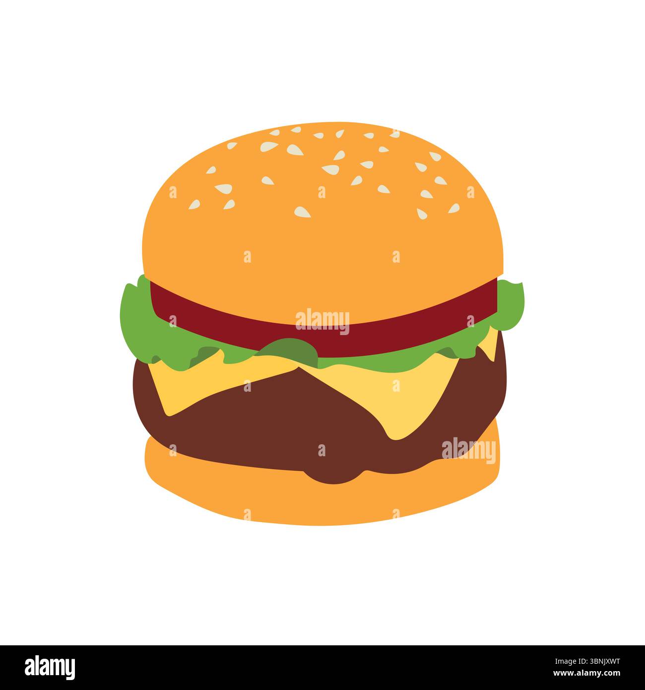 burger food hamburger fast food delicious snack emoji symbol sign icon ...