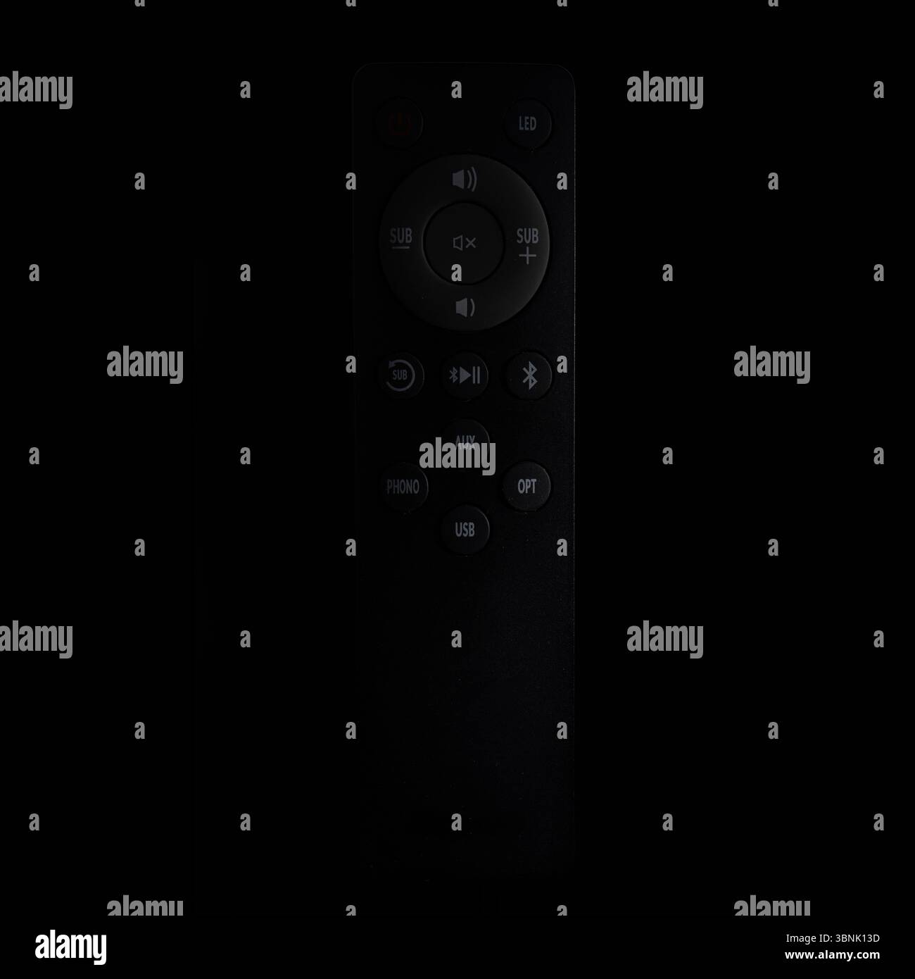 Remote control with various functional buttons Stock Photo