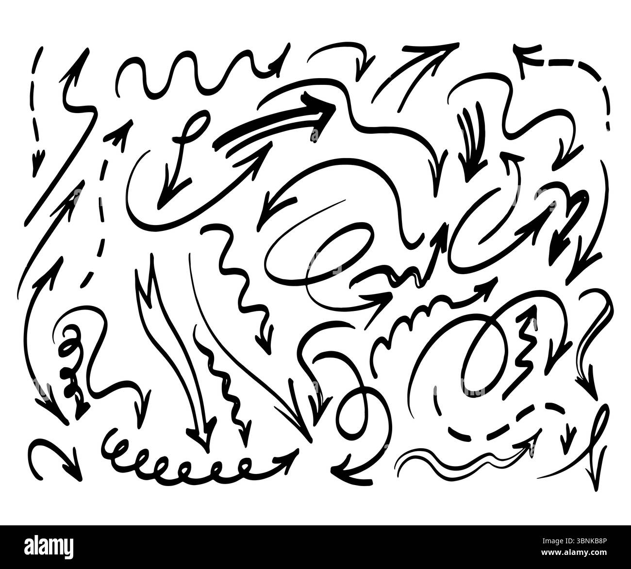 Black Vector Arrows Icons Set For Navigation And Interface Stock Vector