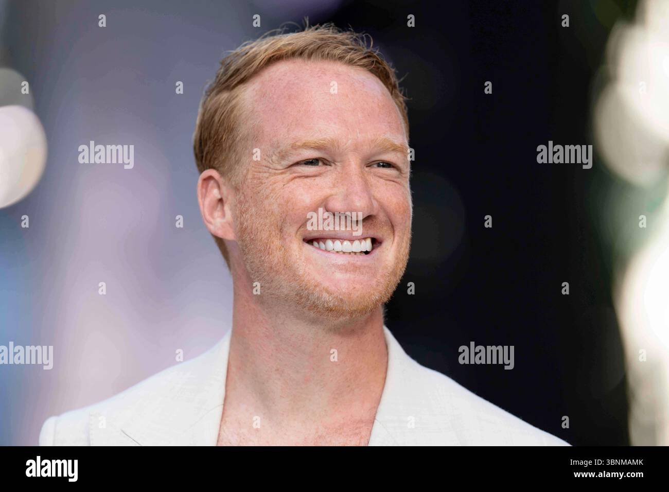 Greg Rutherford poses for photographers upon arrival at the premiere of ...