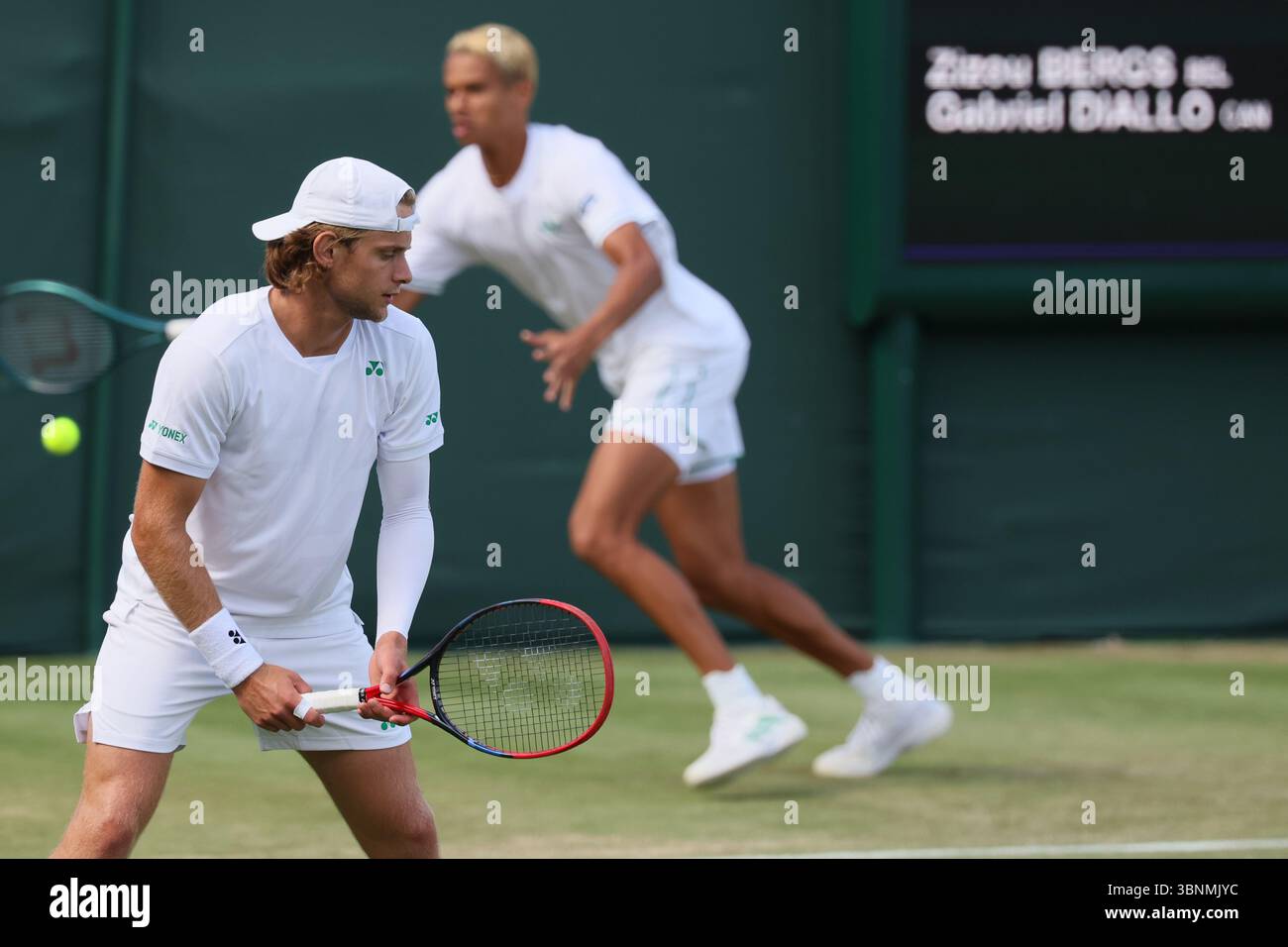 Belgian Zizou Bergs and Canadian Gabriel Diallo pictured in action