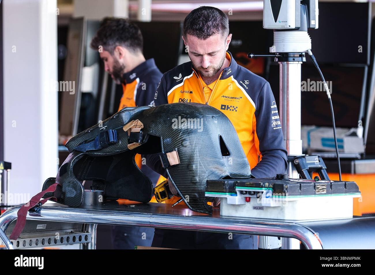 McLaren F1 Team MCL39, mechanical detail seat detail during the Formula ...