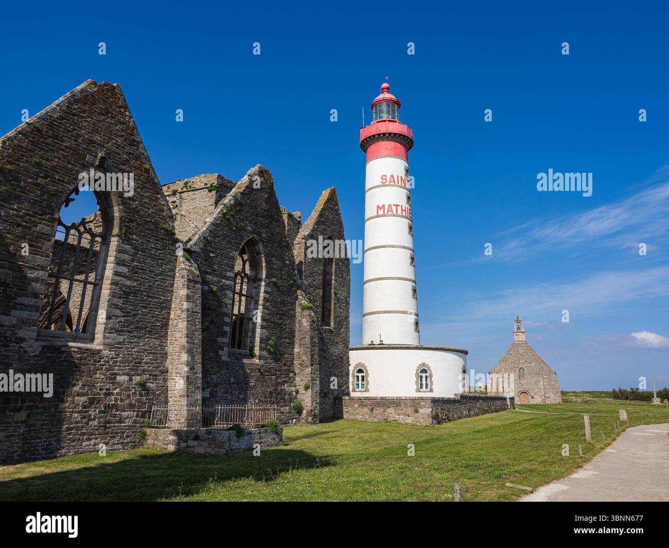 Plougonvelin, France – May 20, 2025: The lighthouse of Saint-Mathieu ...