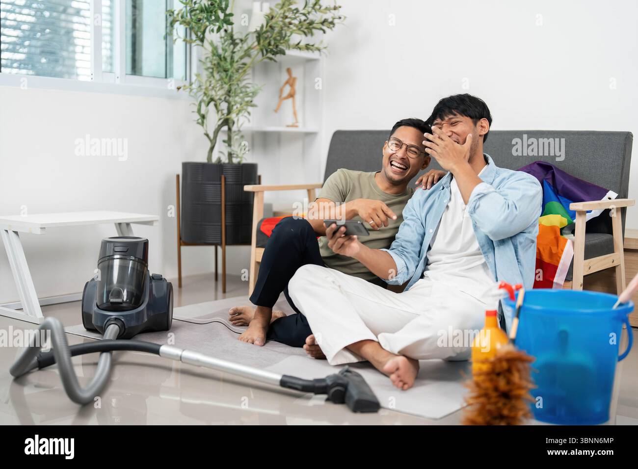 Lgbtqia pride home cleaning hi-res stock photography and images - Alamy