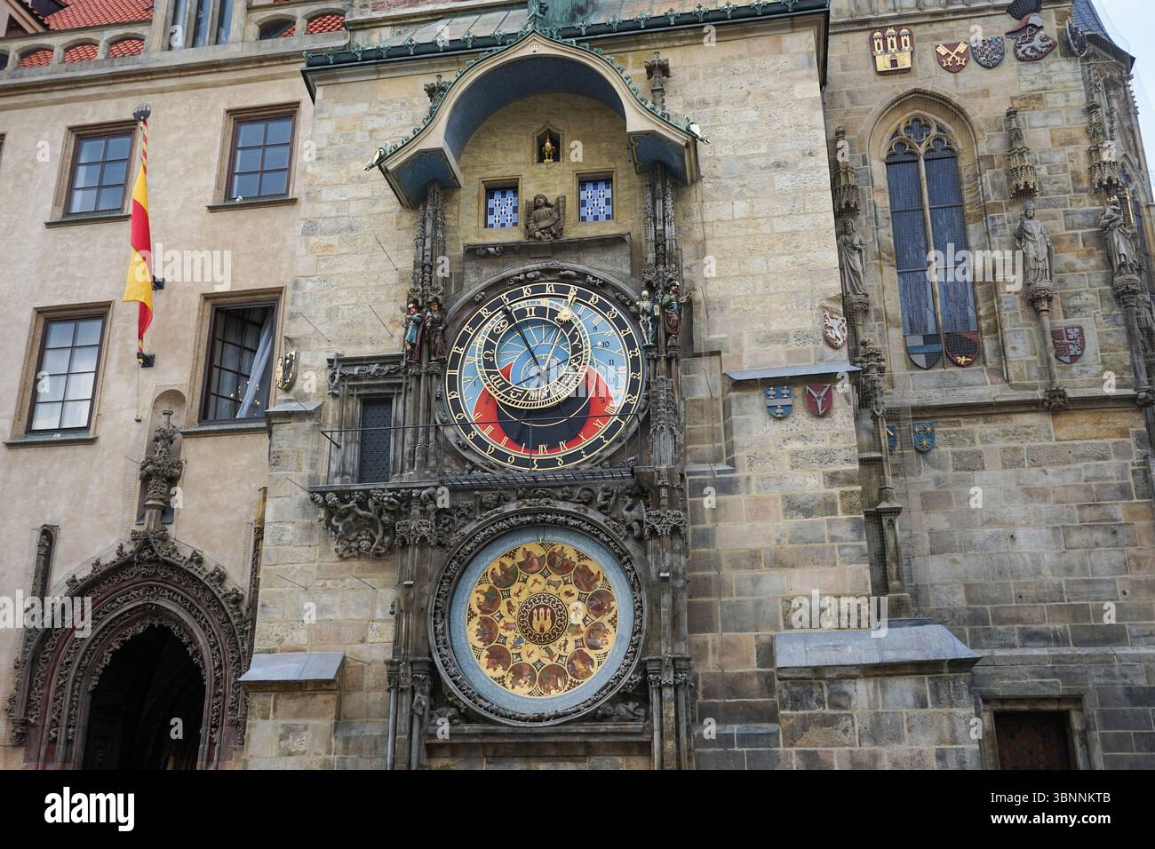 Prague Astronomical Clock, Czech Republic Stock Photo