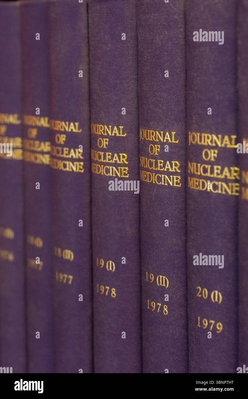 Archival "Journal of Nuclear Medicine" volumes Stock Photo