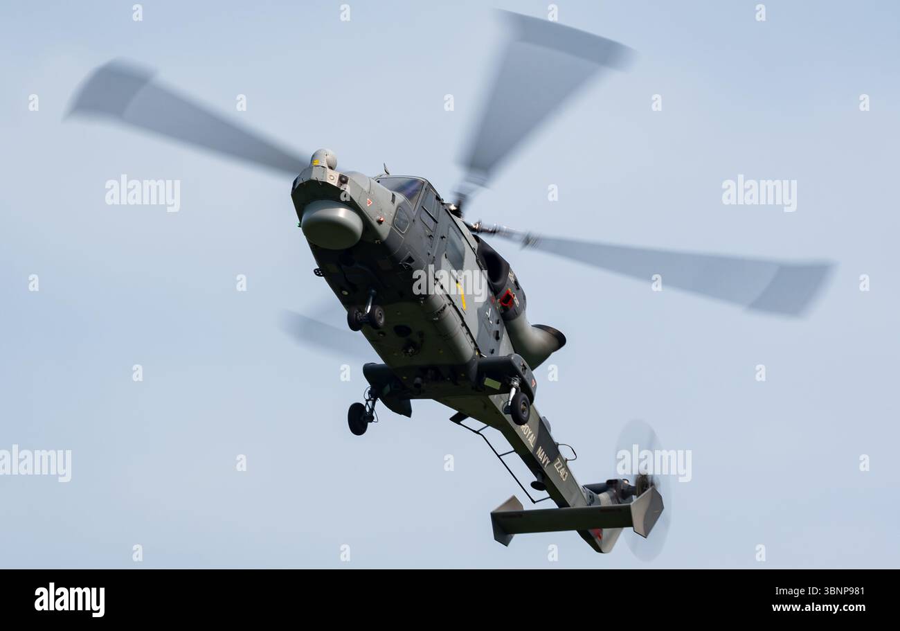 Royal Navy Black Cats display in AW159 Wildcat helicopters at the 2025 ...