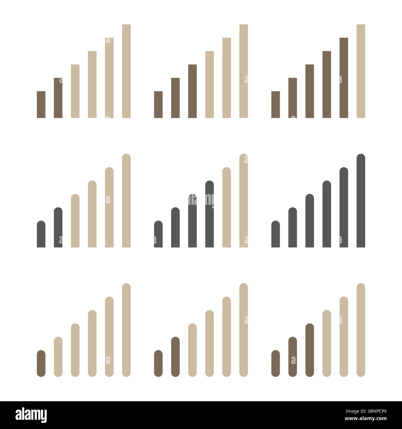Bar chart diagram. Statistical column graph. Vector data visualization. Business analytics display. Stock Vector