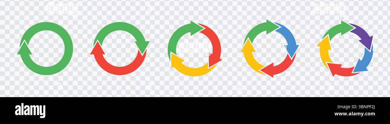 "Colorful Recycling Arrows - Eco-Friendly Circular Symbol Stock Vector ...