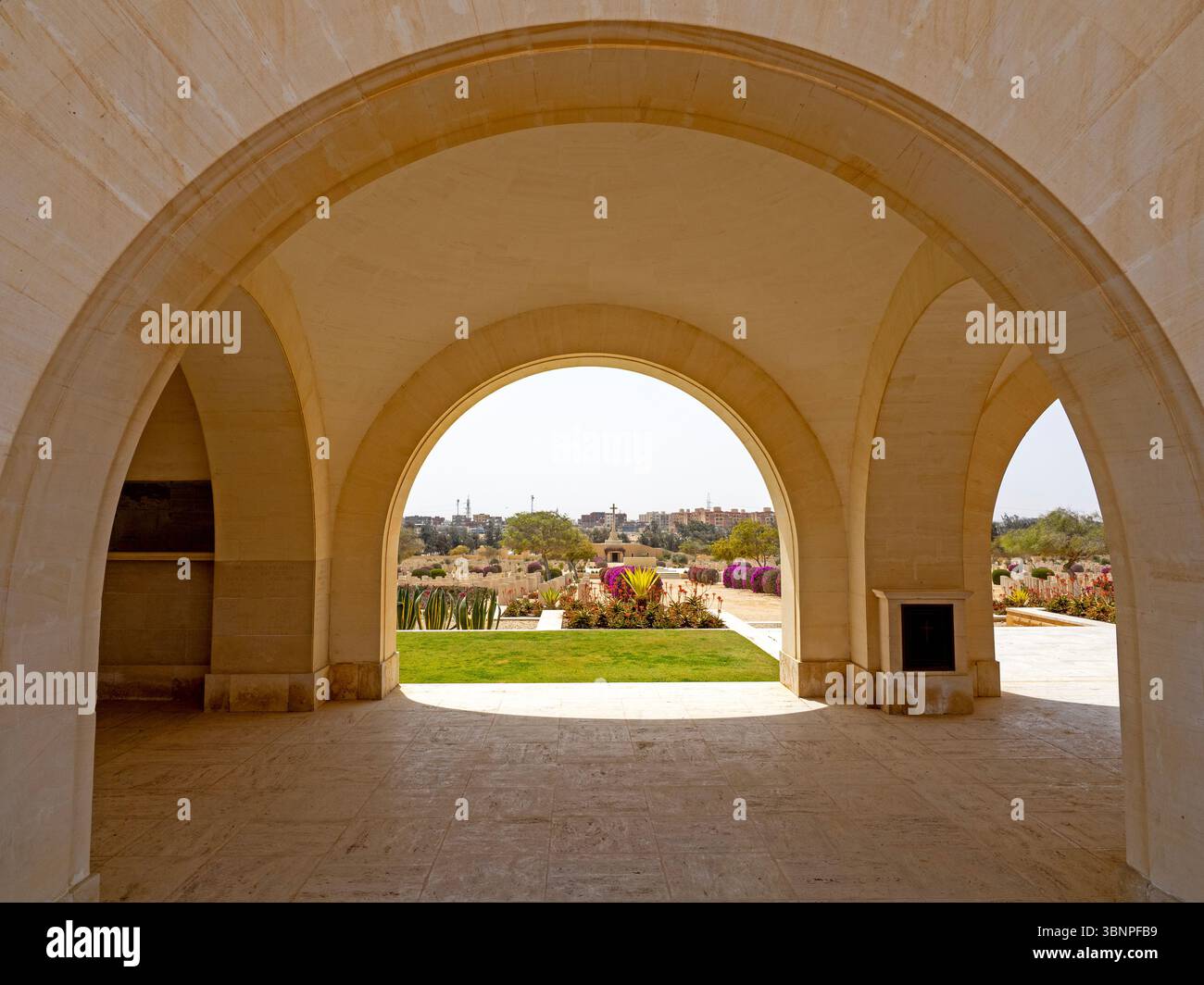 Commonwealth War Cemetery, El Alamein Stock Photo