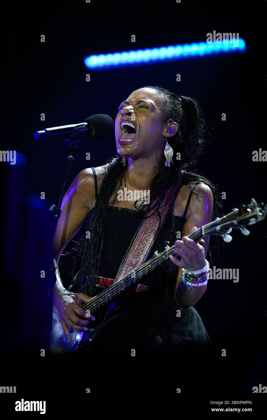 Montreal, Canada – July 3, 2025: Canadian singer-songwriter Allison ...