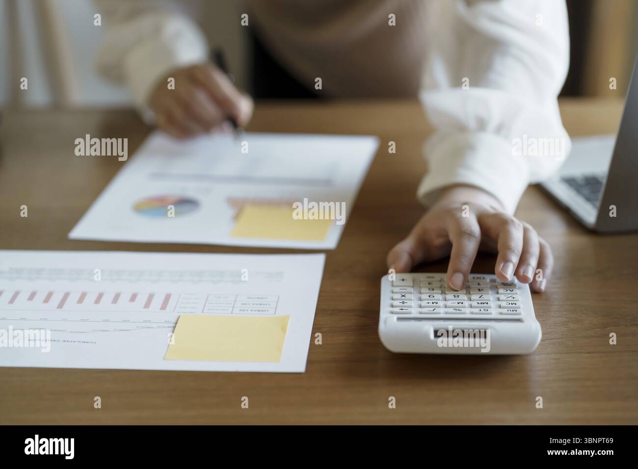 Business Professional Chartered Accountant Woman working with computer ...