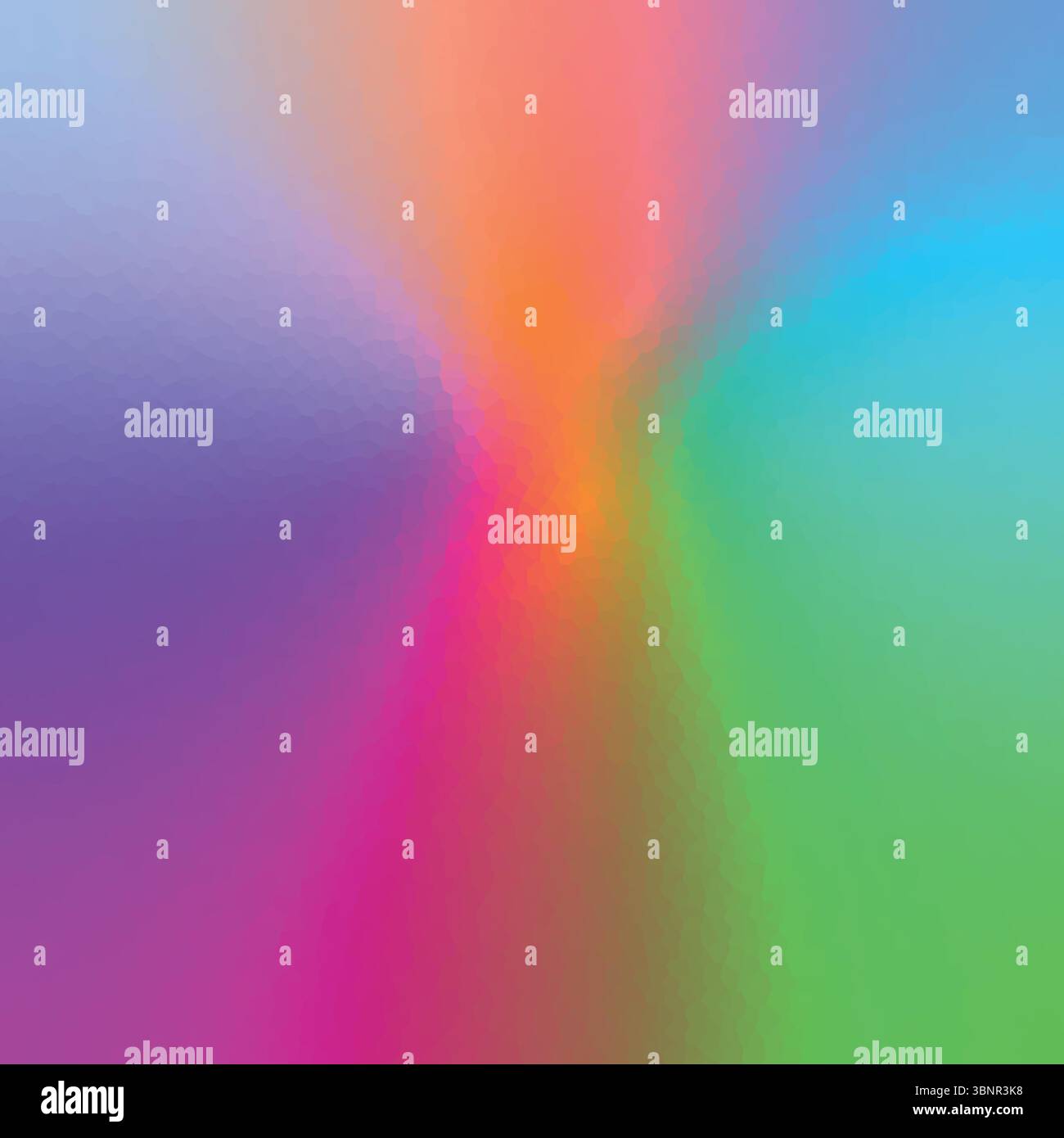 Polygonal rainbow mosaic background. Abstract low poly vector illustration. Triangular pattern in halftone style. Template geometric business design Stock Vector