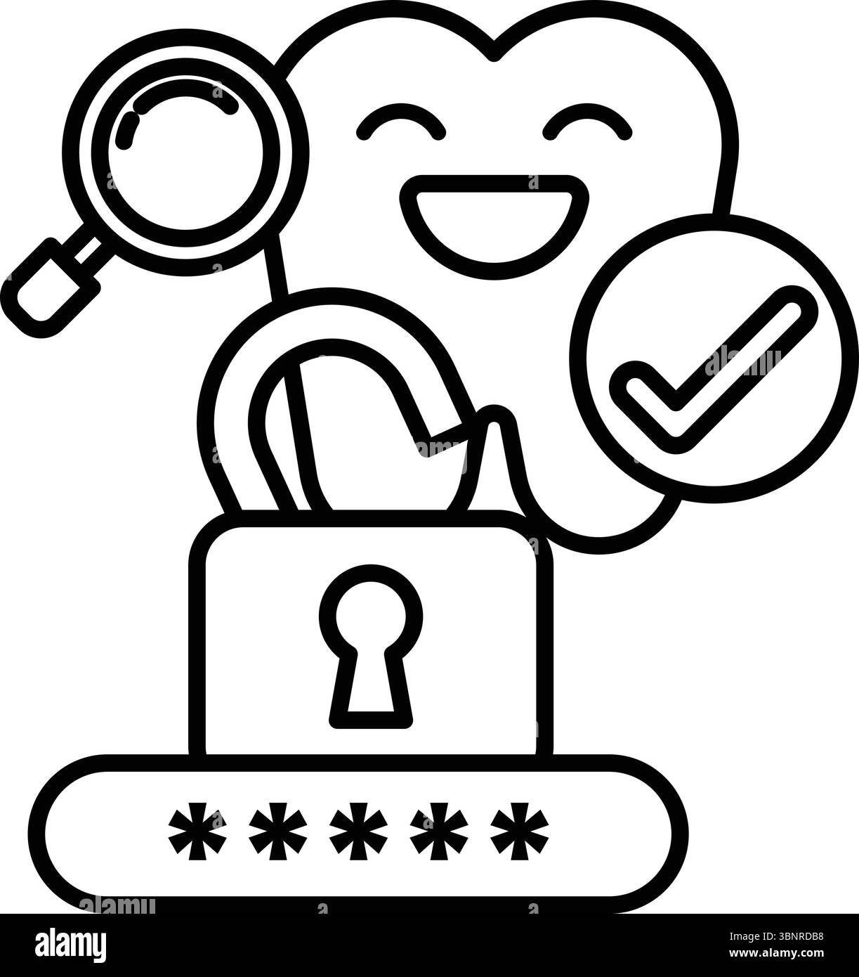 Tooth key Stock Vector Images - Alamy