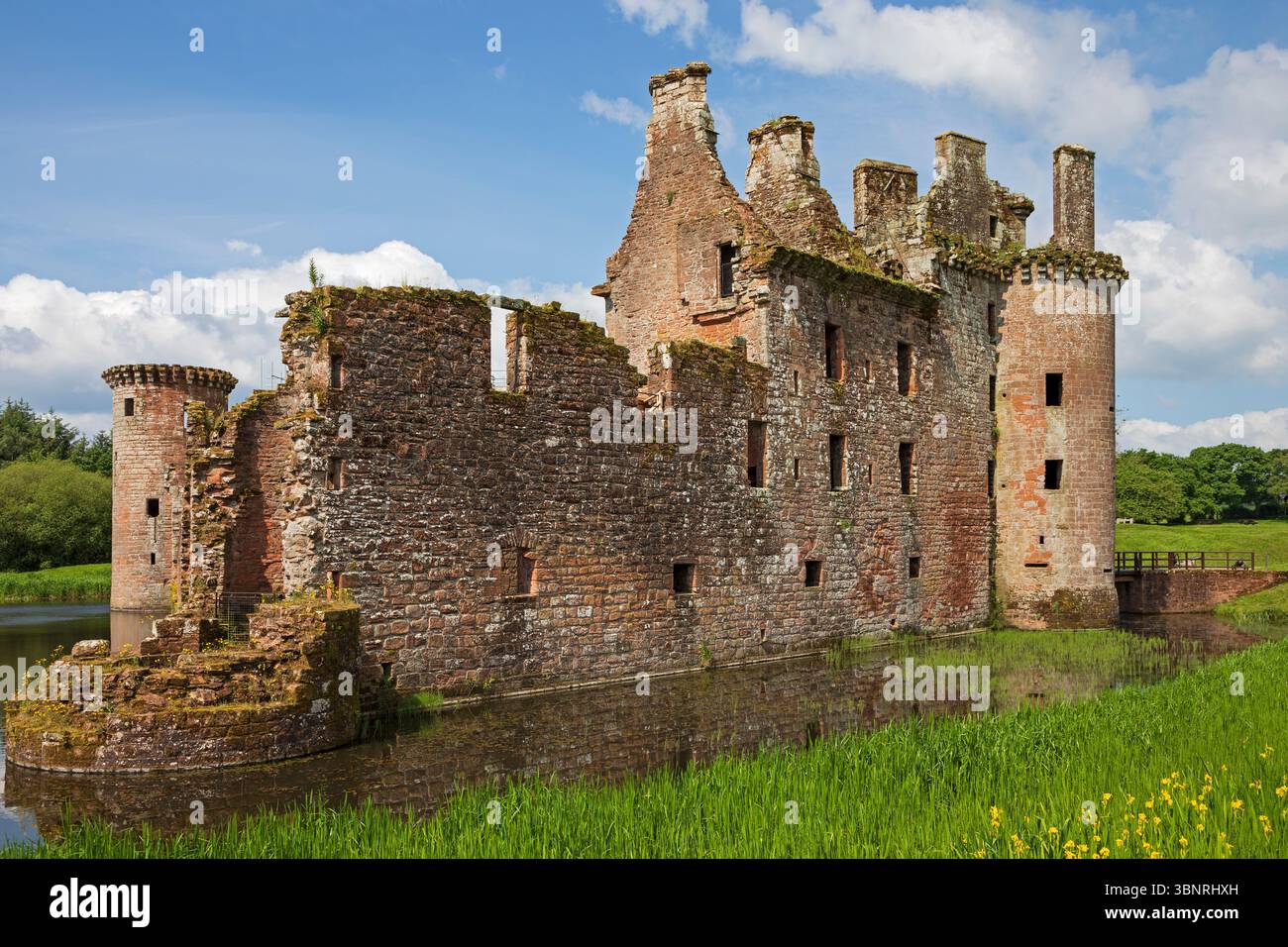 Caerlaverock Castle, Dumfries and Galloway, Scotland, UK Stock Photo