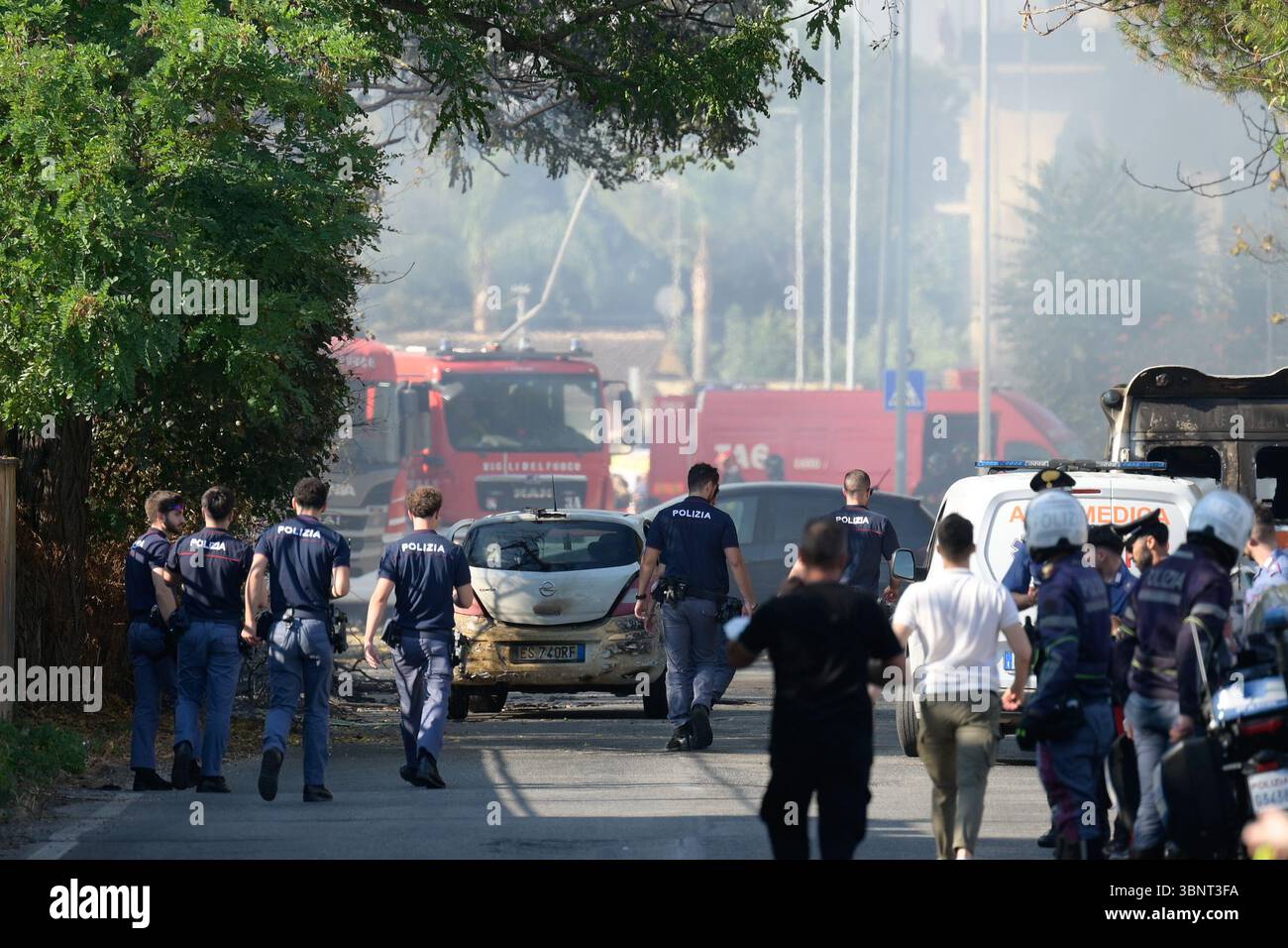 Gpl Explosion casilino esplosione pompa di benzina esplosione della cisterna di Gpl ...