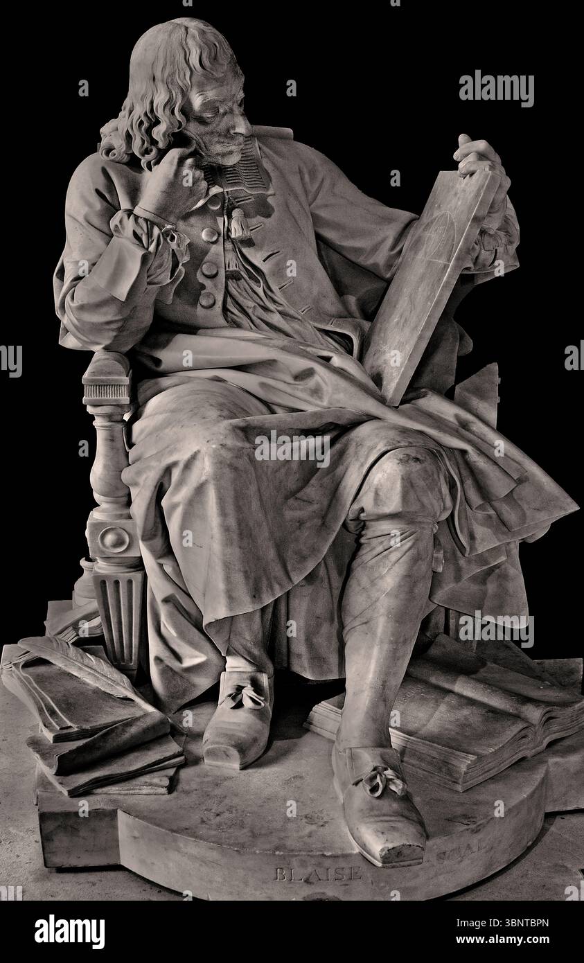 Blaise Pascal 1623-1662 by Augustine PAJOU 1730 - 1809 France French ...