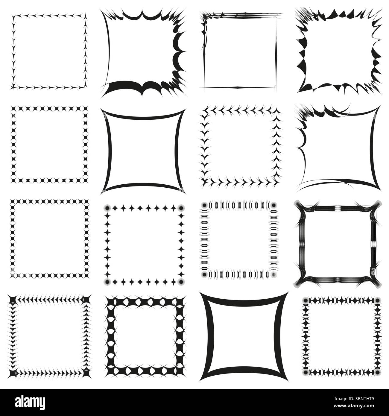 Rounded frame grid. Soft square icon. Cushion stamp Vector. Gentle ...