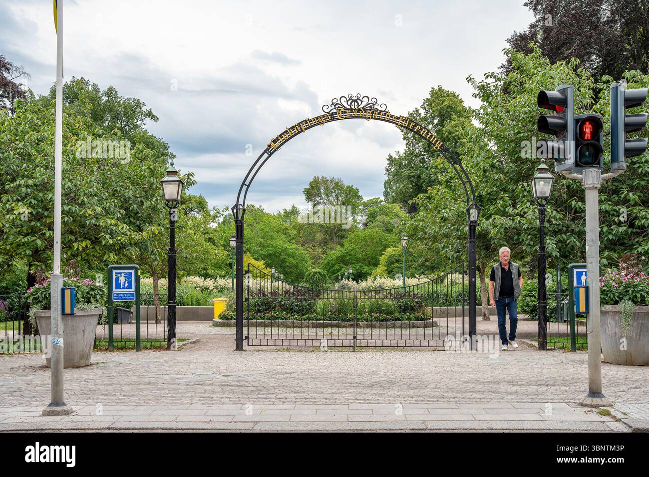 Summer n the iconic park Tradgardsforeningen on in Linkoping. This is a ...