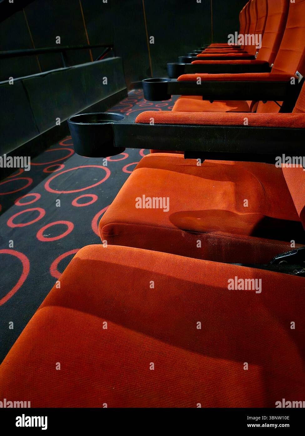 Empty Seats in Cinema Stock Photo