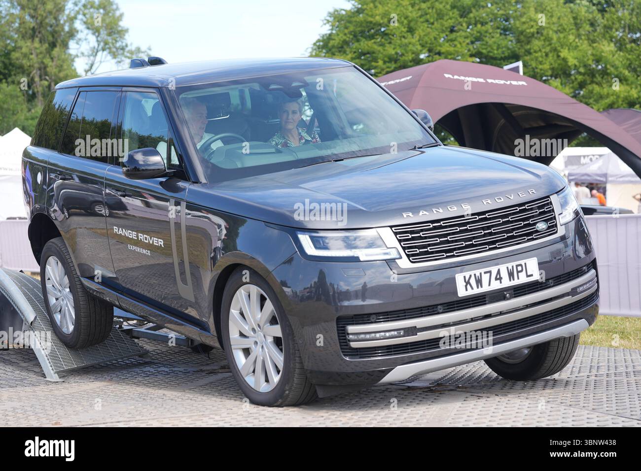 Edinburgh Range Rover The Duchess of Edinburgh takes part in a Range Rover experience during ...