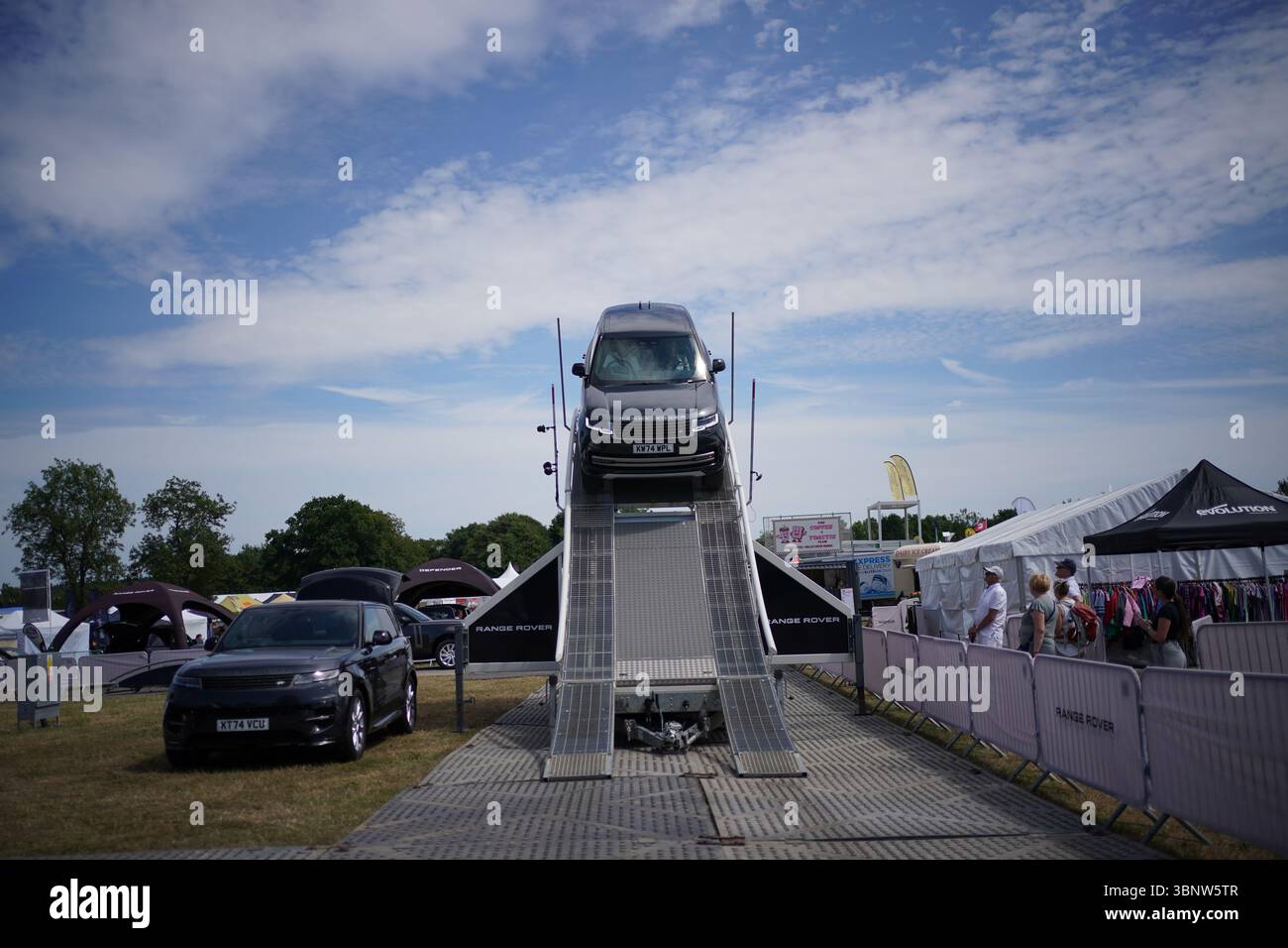 Edinburgh Range Rover The Duchess of Edinburgh takes part in a Range Rover experience during ...