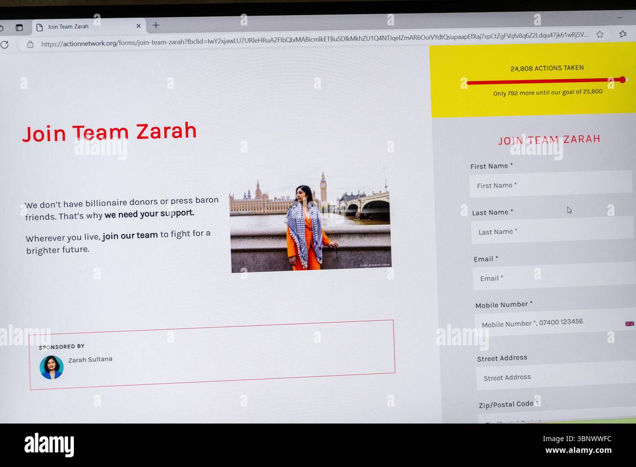 Labour party mp zarah sultana hi-res stock photography and images - Alamy