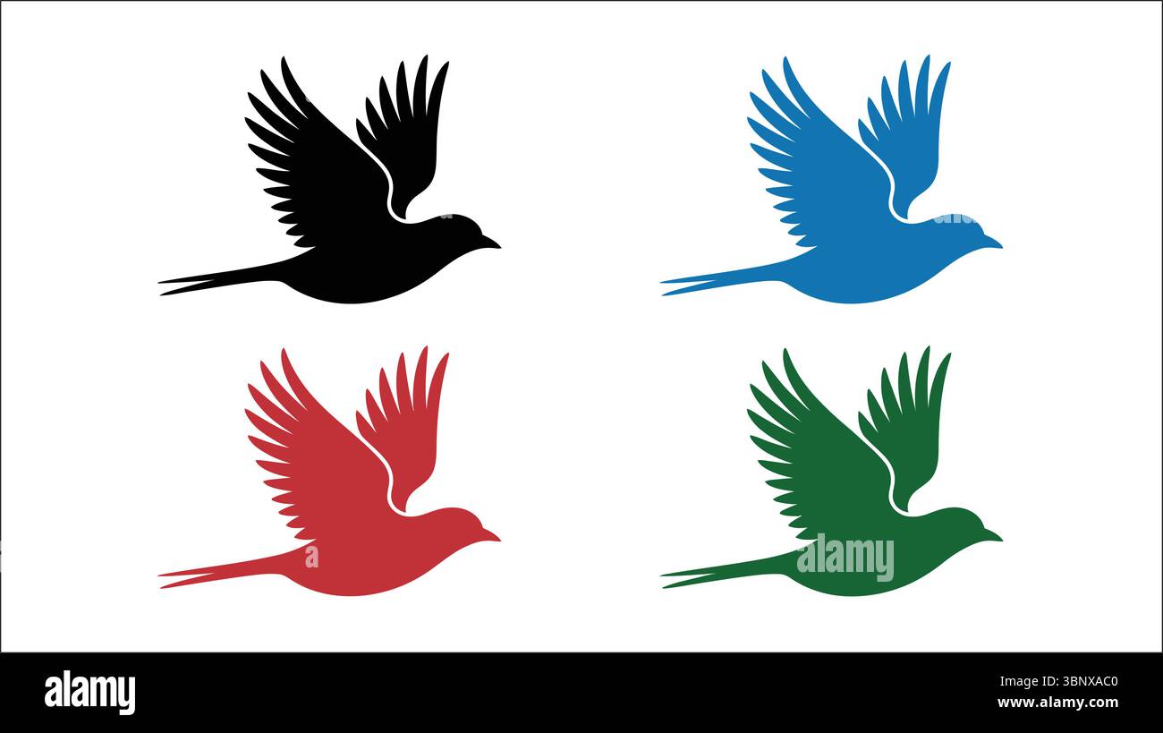 Background flight birds Stock Vector Images - Alamy