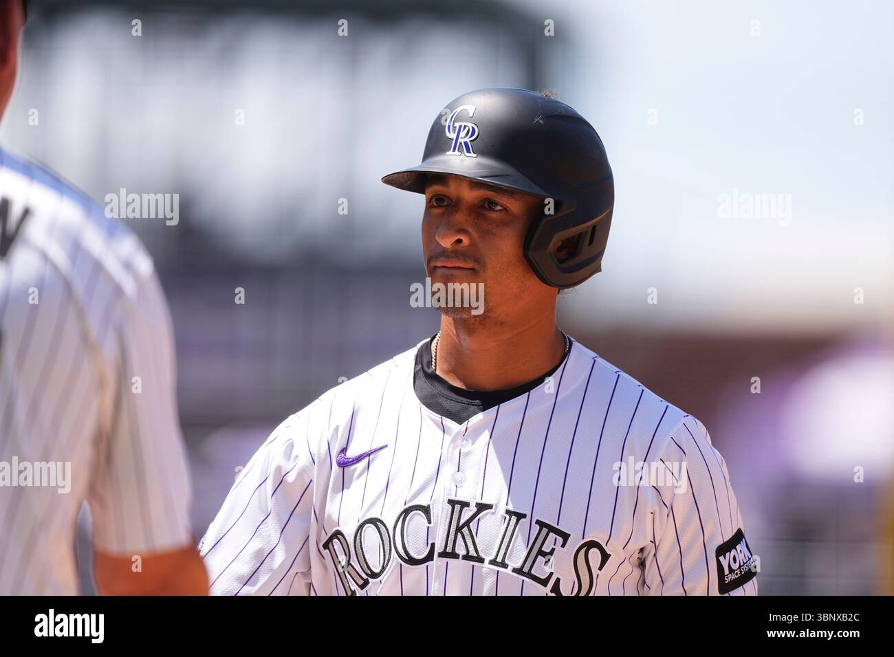 Colorado Rockies shortstop Ryan Ritter (8) in the fourth inning of a ...