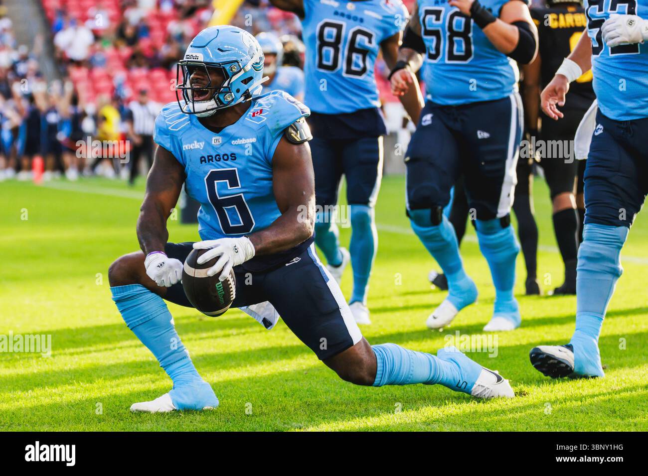 TORONTO, ON - JULY 04: Toronto Argonauts running back Kevin Brown (6 ...