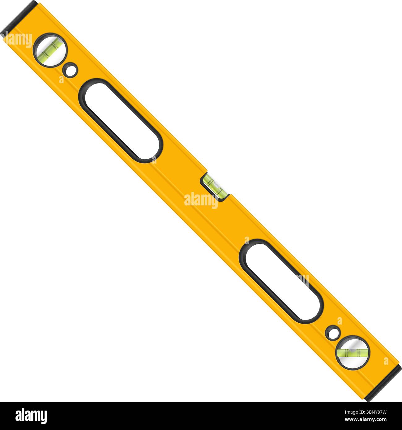 Spirit level on a white background. Vector illustration. Stock Vector