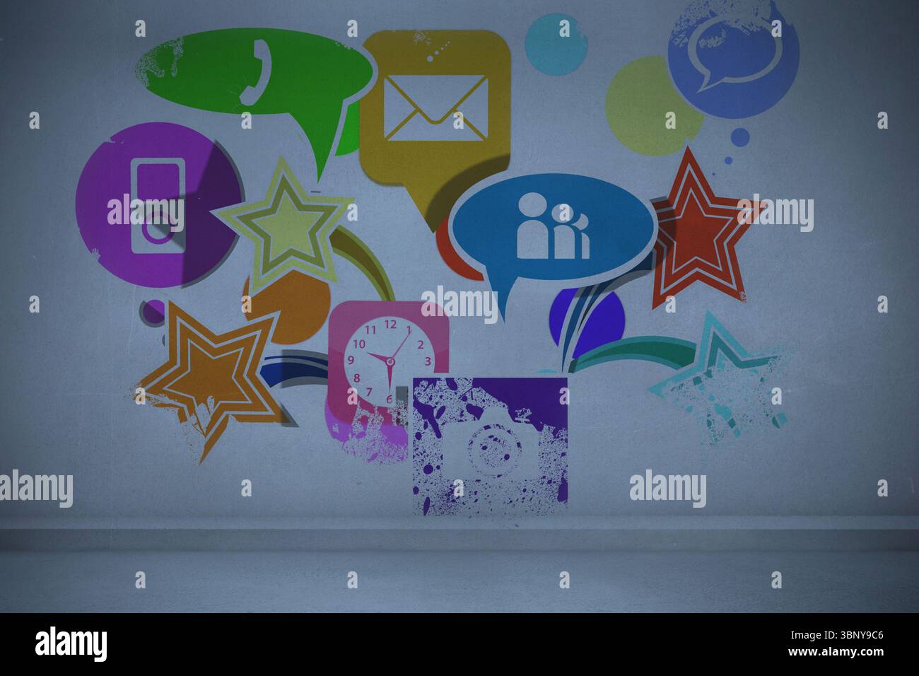 Splash showing applications Stock Photo