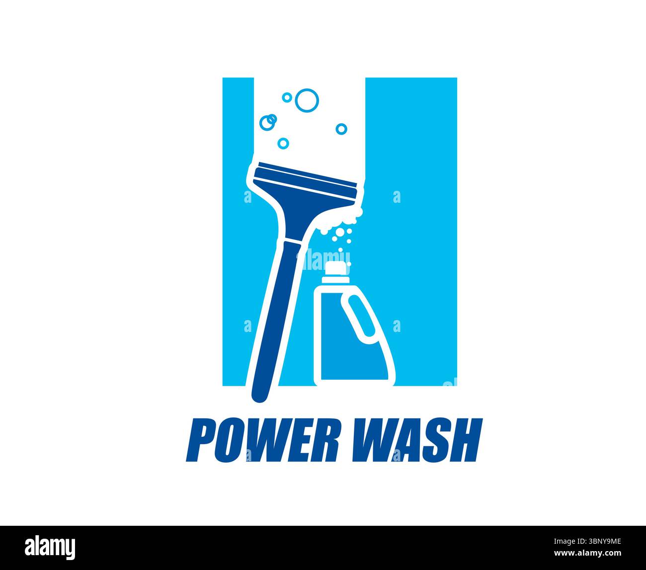 Washing glass on windows Stock Vector Images - Alamy