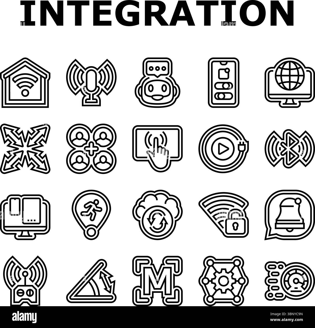 Module integration Black and White Stock Photos & Images - Alamy