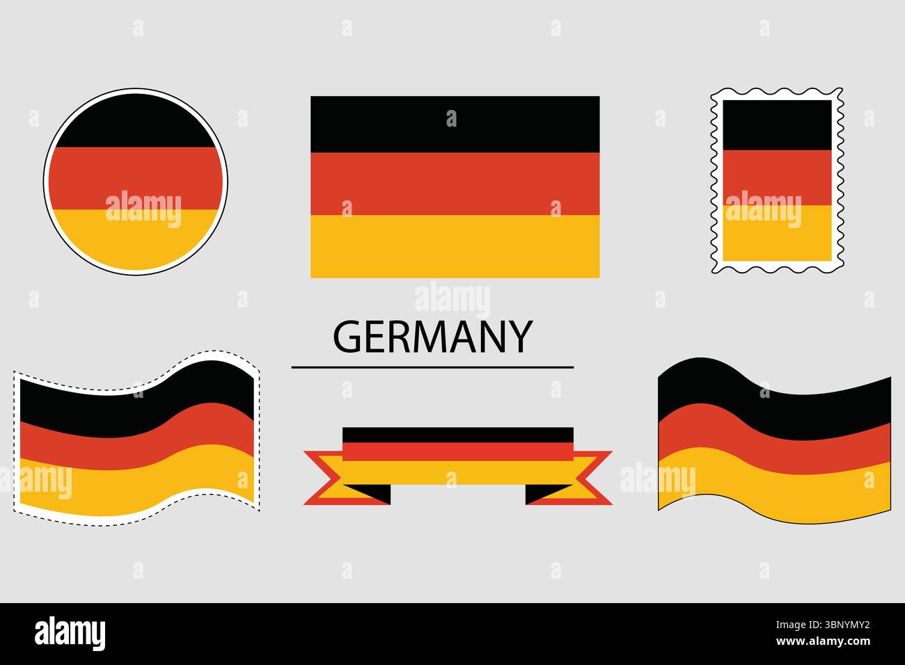 Set of German flag. Germany flag icon.German flag badge. Germans flag ...