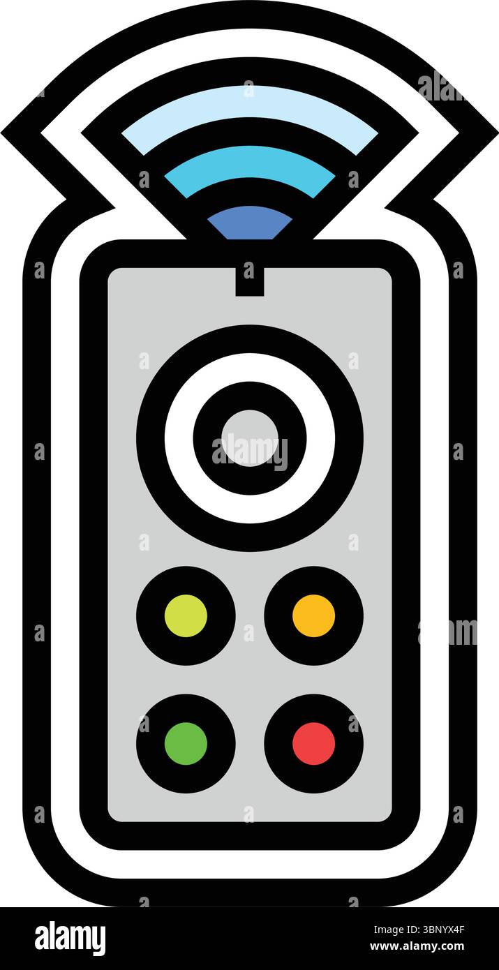 remote control color icon vector illustration Stock Vector Image & Art ...
