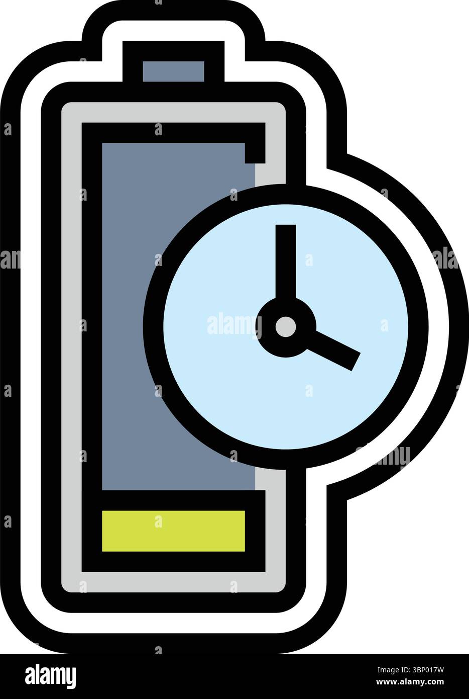 quick charge enabled color icon vector illustration Stock Vector Image ...