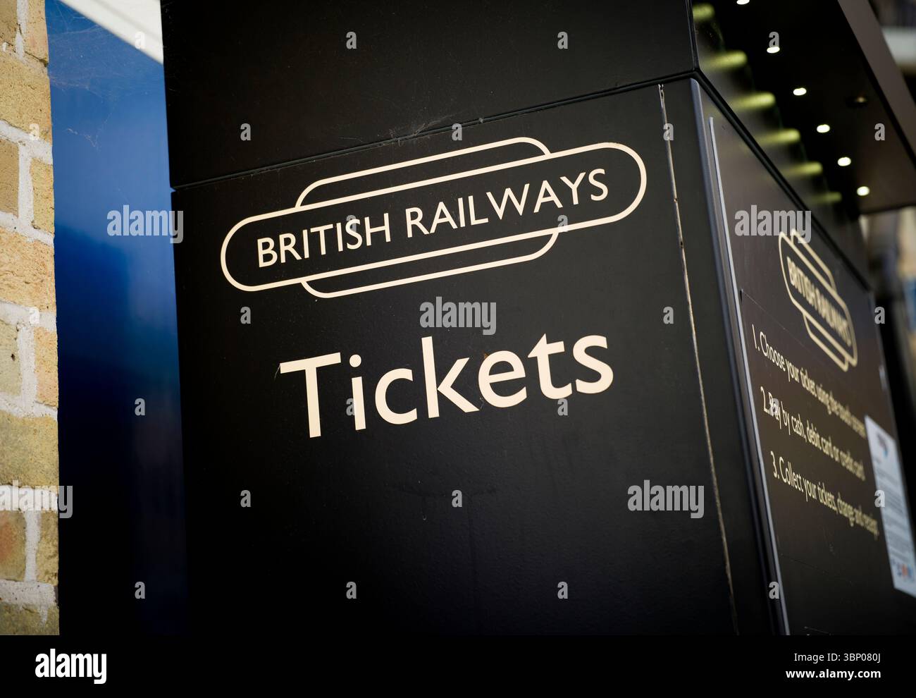 Kings Lynn, England, United Kingdom, 2nd July 2025, Kings Lynn Railway Station British Railways ticket machine Stock Photo