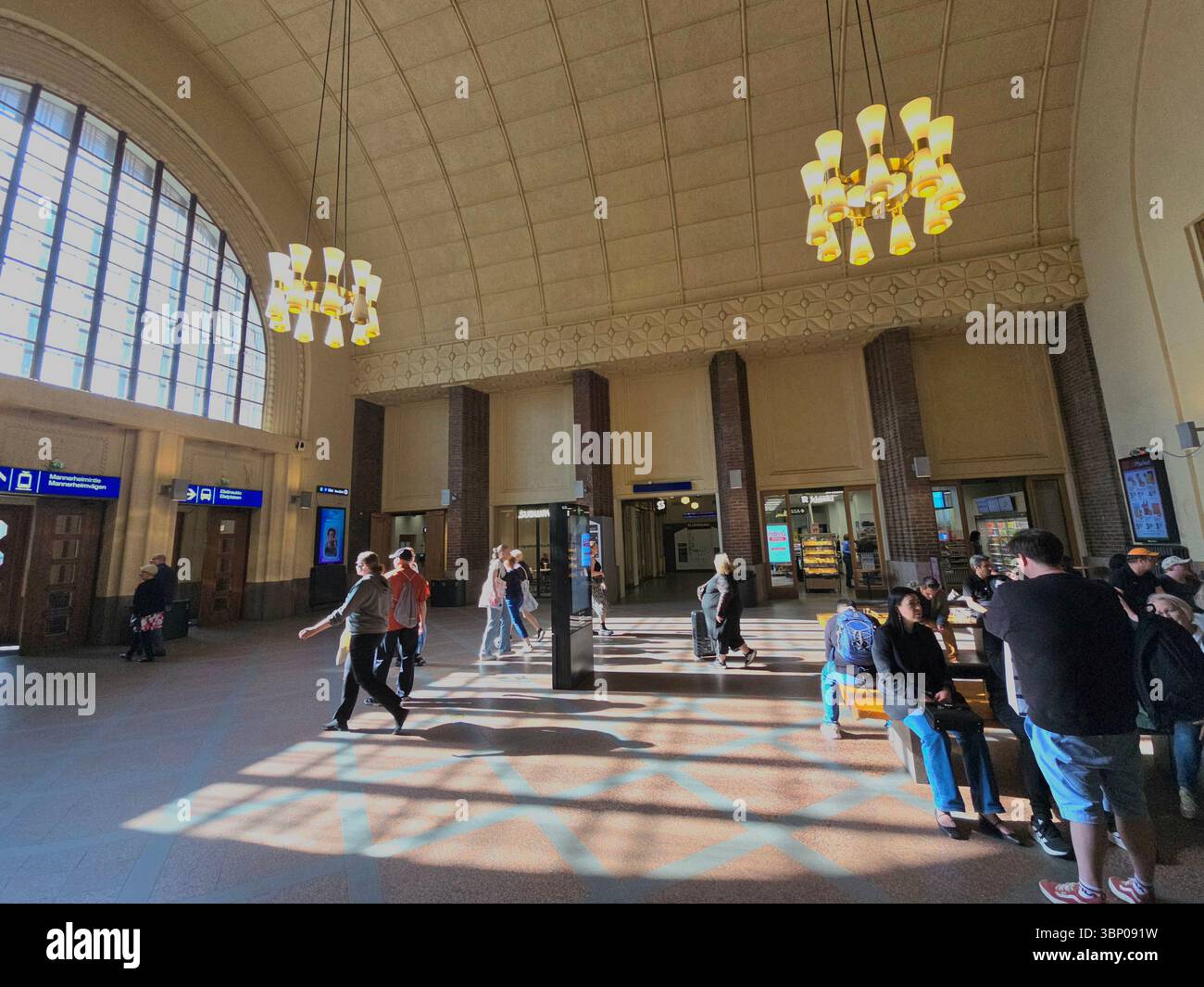 The central railway station in Helsinki, Finland. - Smartphone Captured Stock Image