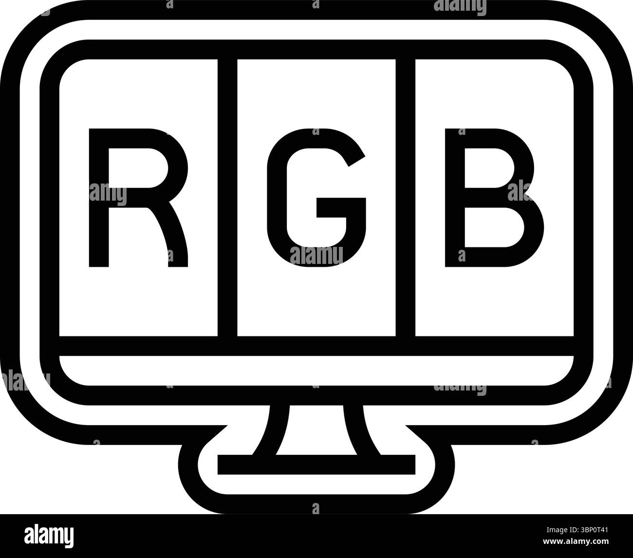 led display line icon vector illustration Stock Vector Image & Art - Alamy