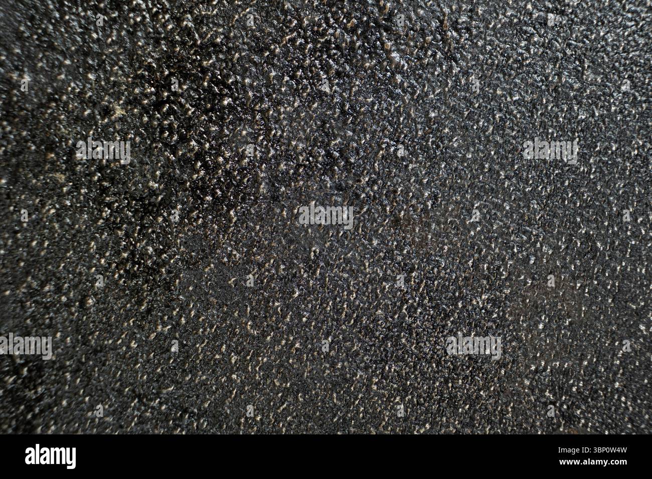 Abstract Black Grey Dark Background Macro Texture Cast Iron. Stock Photo