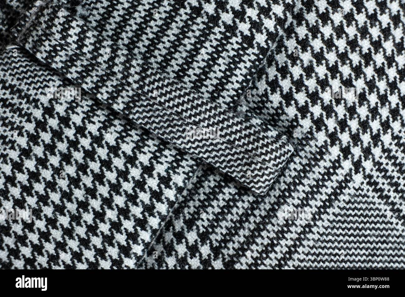 Macro texture polyester and viscose fabric top view Stock Photo