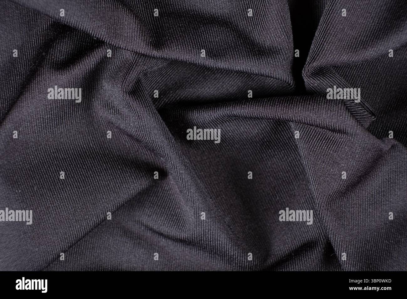 Polyester fabric with a little elastane, macro texture top view Stock Photo
